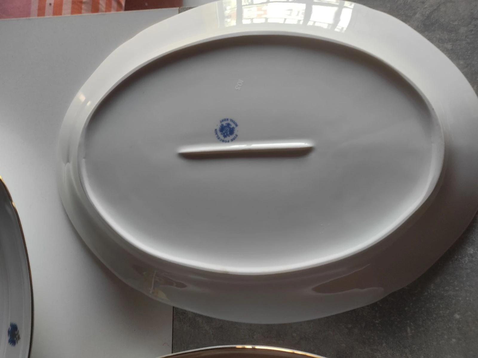 Set 3 bandejas ovaladas porcelana fina Royal Kent  – photo 7